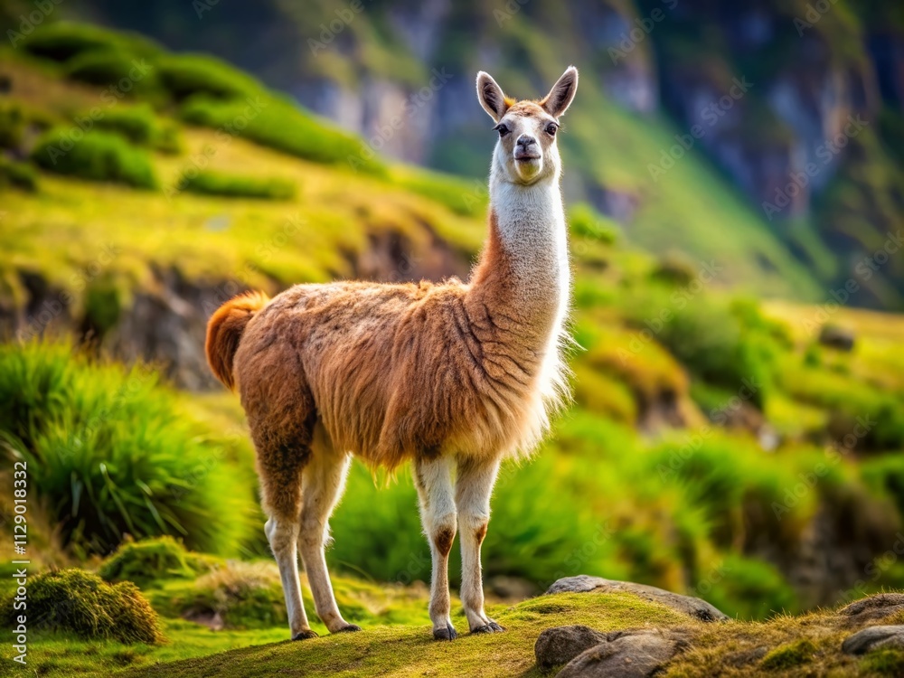 Full Body Llama Isolated on a Clean Background for Creative Use in Marketing, Education, and More - Perfect for Animal Lovers and Graphic Designers Full Body Llama Isolated on a Clean Background for Creative Use in Marketing, Education, and More - Perfect for Animal Lovers and Graphic Designers