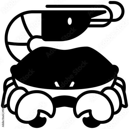 Crustacea Black Fill icon