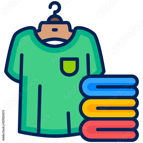 T Shirt Filled Line icon