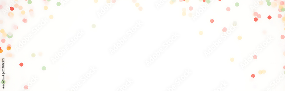 Confetti in Christmas colors scattered on a plain white background for a festive flat lay arrangement._00002_ Confetti in Christmas colors scattered on a plain white background for a festive flat lay arrangement._00002_