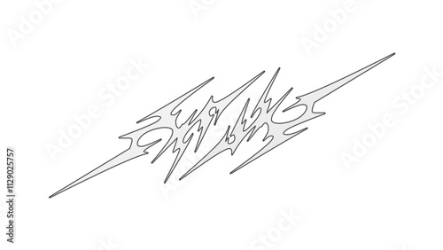 Neo Tribal Vector Design isolated on white background