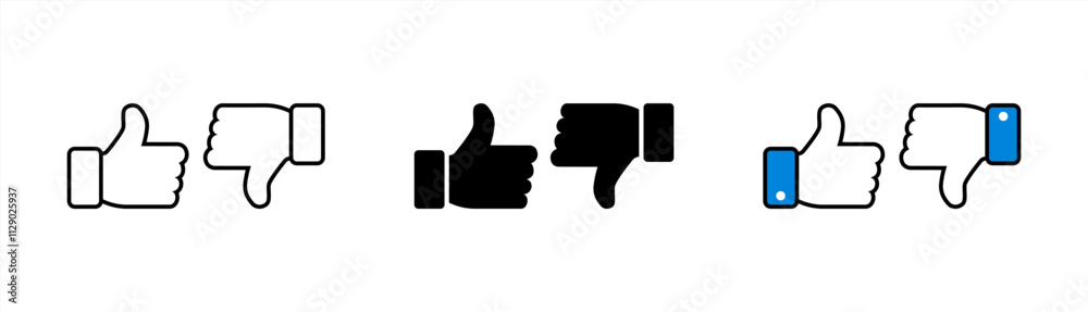 Thumb up thumb down icon. like symbol. Vector 10 eps. Thumb up thumb down icon. like symbol. Vector 10 eps.