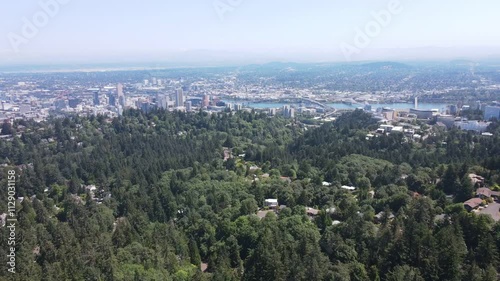 Wallpaper Mural Aerial landscape of Council Crest Park view Portland nature view on sunny summer day in Oregon Torontodigital.ca