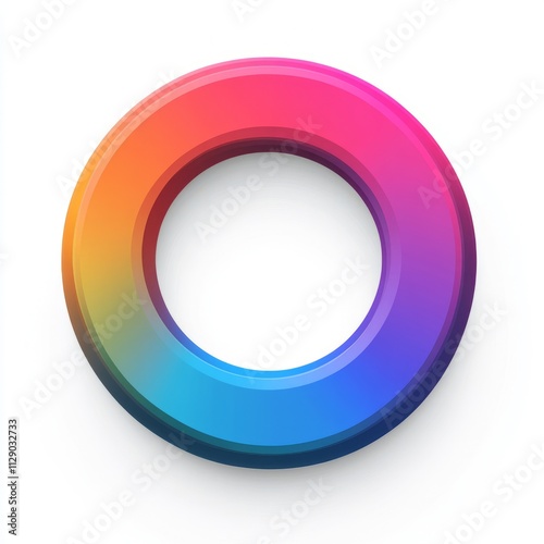 Vibrant Rainbow Circle Graphic Design