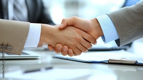 Business Deal Handshake: Partnership, Agreement, and Success