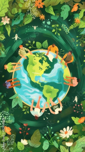 Ecology concept. Earth Day. Save the planet. 