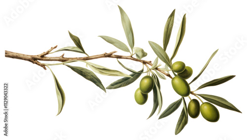 PNG Olive branch plant leaf tree.