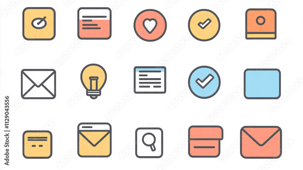 icons for web and mobile applications icons for web and mobile applications