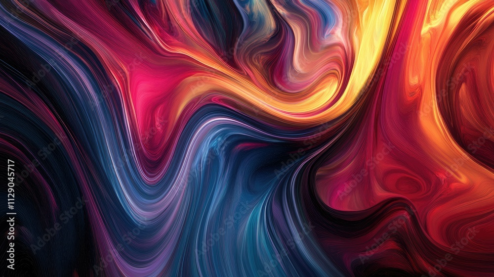 Liquid abstracts swirling in vibrant motion Liquid abstracts swirling in vibrant motion
