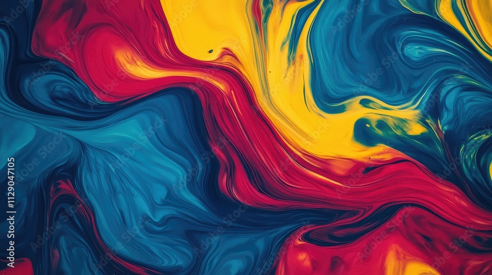 Obraz premium Liquid colors swirling gracefully