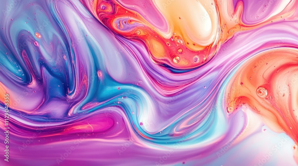 Liquid colors swirling gracefully Liquid colors swirling gracefully