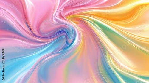 Wallpaper Mural Liquid colors swirling gracefully Torontodigital.ca