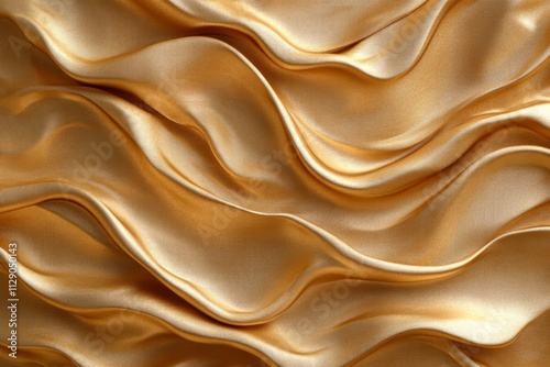 Elegant and luxurious golden silk satin fabric background