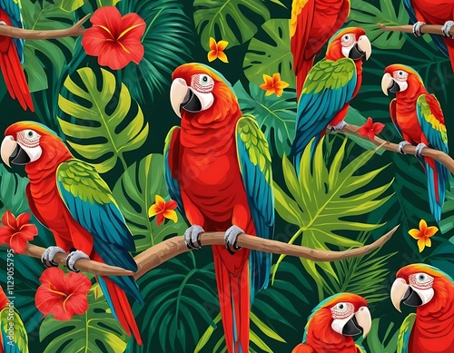parrot on a branch
