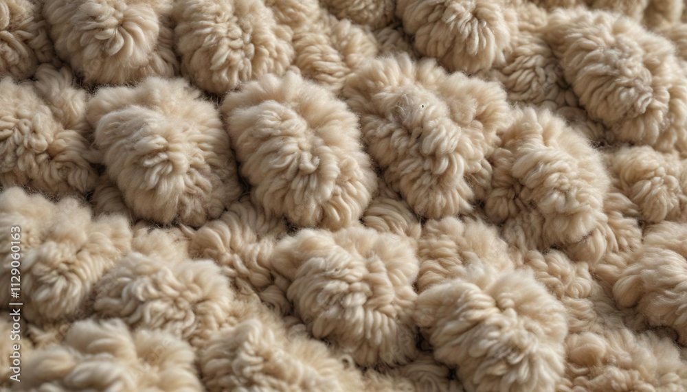 Woolly sheep fleece close-up texture with intricate pattern, softness, texture, fiber, background Woolly sheep fleece close-up texture with intricate pattern, softness, texture, fiber, background
