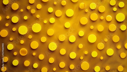 abstract yellow background with polka dots