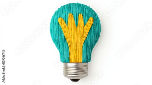 The glowing lightbulb, a symbol of innovation and ideas, represents the power of technology to bring bright solutions to the world