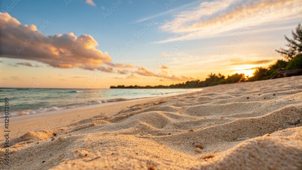Closeup of waves sand beach and blue summer sea. Panoramic beach landscape. Closeup of waves sand beach and blue summer sea. Panoramic beach landscape.