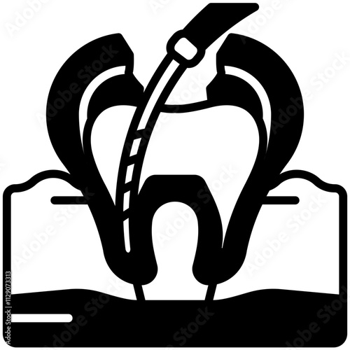 endodontist Black Fill Icon