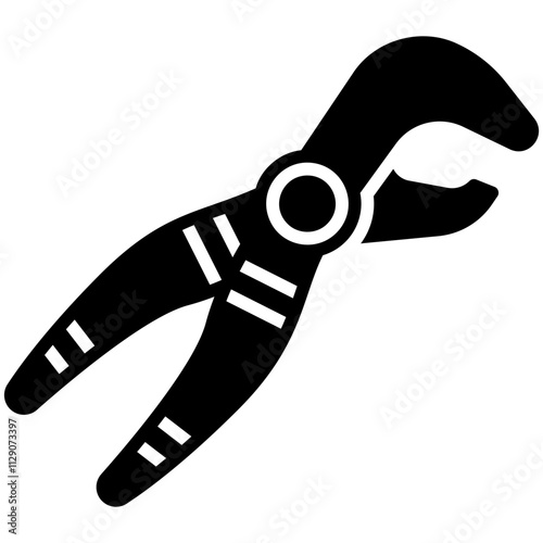 forceps Black Fill Icon