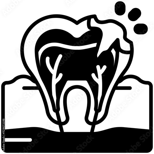 cavity Black Fill Icon