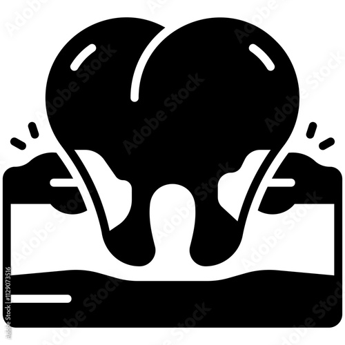 gingivitis Black Fill Icon