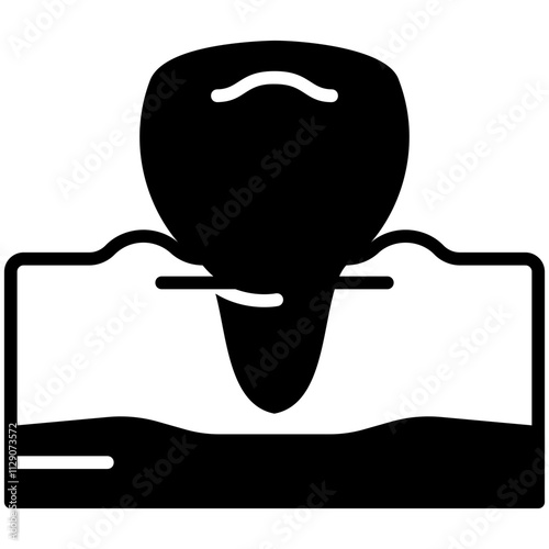 incisor teeth Black Fill Icon