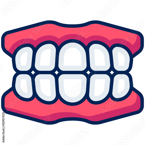 denture Filled Line Icon