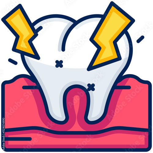 toothache Filled Line Icon