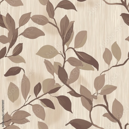 Wallpaper Mural Elegant Botanical Wallpaper Design with Neutral Tones Torontodigital.ca