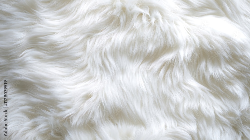 White long fiber soft fur background. Wool textute, fluffy blanket. White long fiber soft fur background. Wool textute, fluffy blanket.