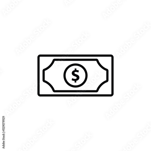 money icon. Vector dollar sign. 