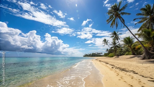 Fototapeta Naklejka Na Ścianę i Meble -  Closeup of waves sand beach and blue summer sea. Panoramic beach landscape.