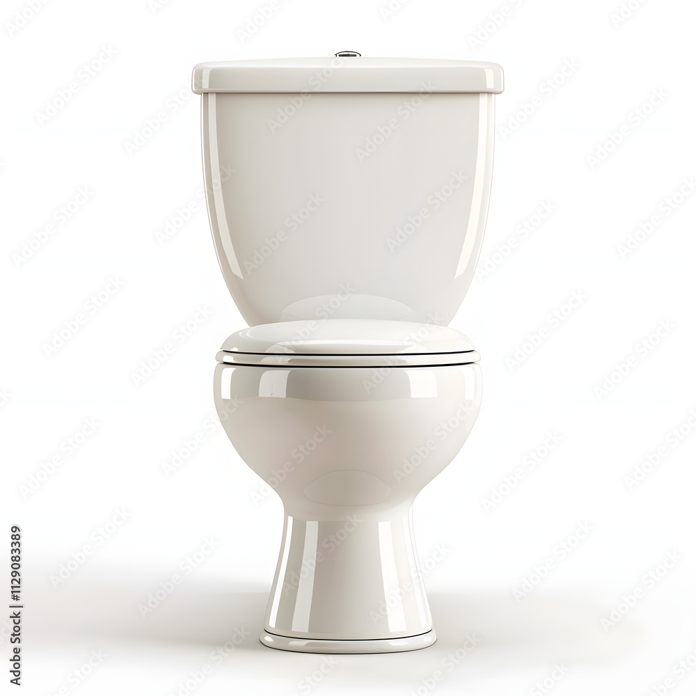 White toilet isolated on a white background, sanitary ceramic White toilet isolated on a white background, sanitary ceramic