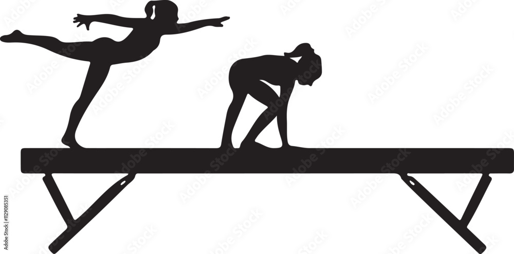 Naklejka premium silhouette of a woman