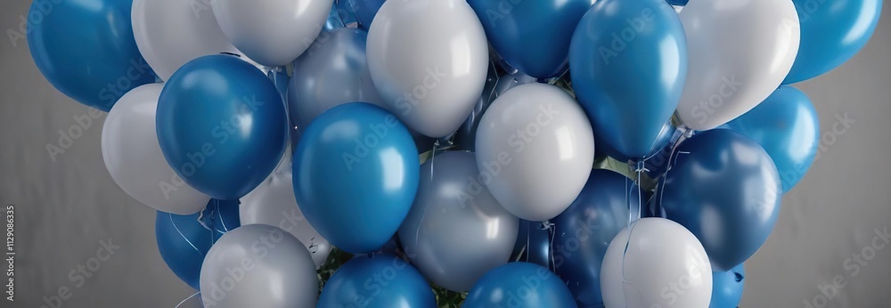 Colorful blue balloons tied together in a bouquet , party decoration, blue balloons bouquet, blue bouquet Colorful blue balloons tied together in a bouquet , party decoration, blue balloons bouquet, blue bouquet