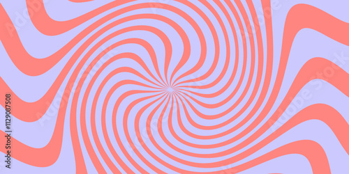 Cool Groovy Sun Rays Texture. Psychedelic Abstract Pattern Illustration. Retro Shine Background.