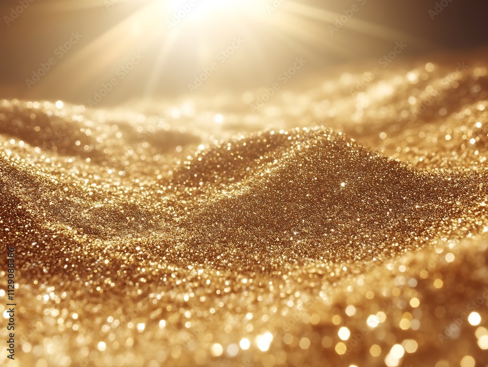 Golden Glitter Sparkling Background Texture Golden Glitter Sparkling Background Texture