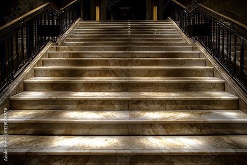 Elegant Marble Staircase Interior Architecture Design