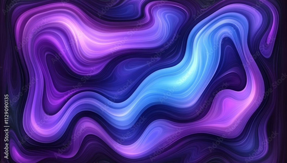 Abstract purple and blue liquid swirls, dynamic fluid texture background. Abstract purple and blue liquid swirls, dynamic fluid texture background.