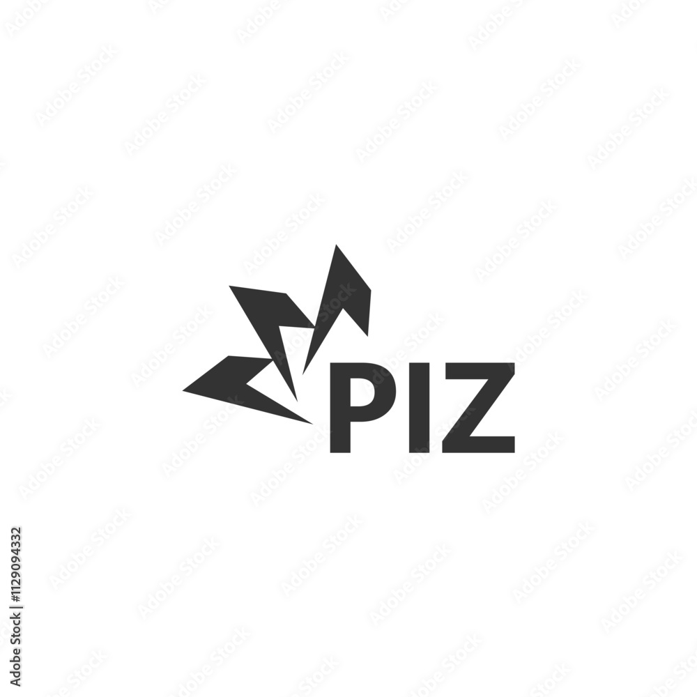 PIZ letter logo design on white background. Creative modern PIZ letter logo design. Vector design. PIZ letter logo design on white background. Creative modern PIZ letter logo design. Vector design.