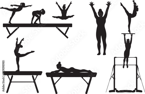 silhouettes of children