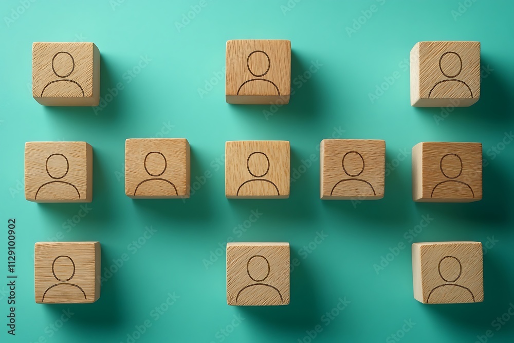 Obraz premium Teamwork People Network Concept