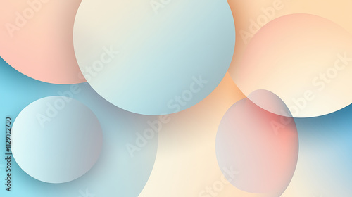 Wallpaper Mural Abstract round shaped background with gradient colors Torontodigital.ca