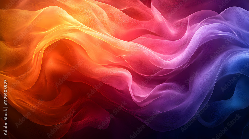 Abstract Colorful Waves Flowing Seamlessly Abstract Colorful Waves Flowing Seamlessly