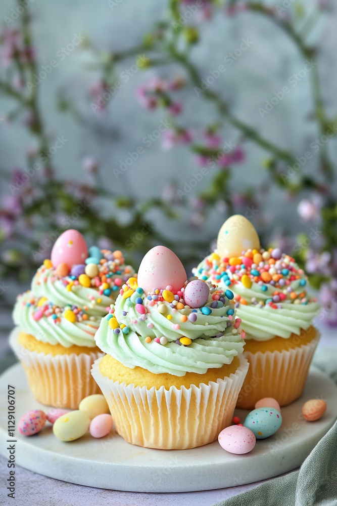 cupcakes with icing and sprinkles cupcakes with icing and sprinkles