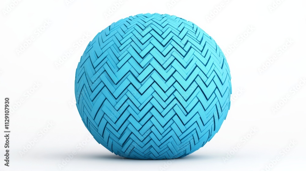 Azure Herringbone Sphere: Abstract 3D render of a light blue sphere with a herringbone pattern. Ideal for backgrounds, textures, and design projects. Azure Herringbone Sphere: Abstract 3D render of a light blue sphere with a herringbone pattern. Ideal for backgrounds, textures, and design projects.