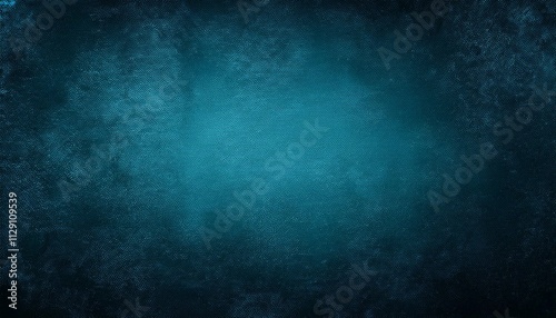 dark blue background texture with black vignette in old vintage grunge textured border design dark elegant teal color wall with light