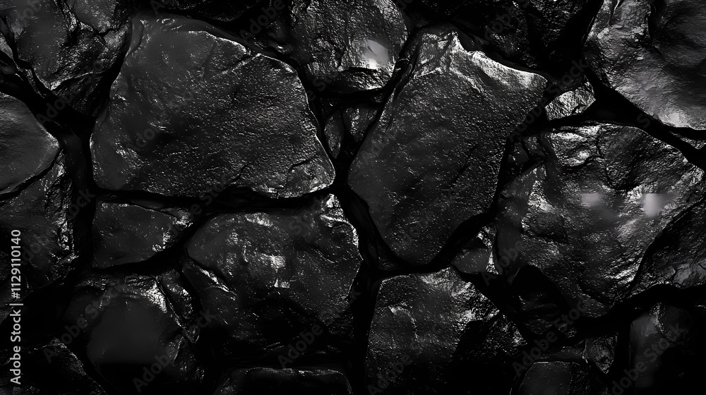 Black abstract lava stone texture background. Magma. Illustration Black abstract lava stone texture background. Magma. Illustration