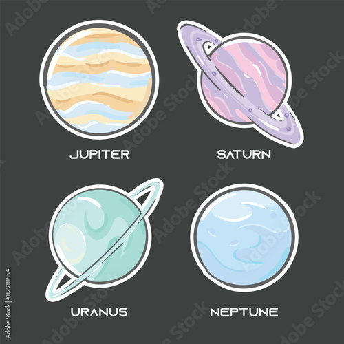 List of gaseous and icy planets in the solar system.